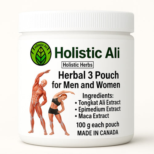Herbal Man and Woman 3 pouch - Epimedium Extract,  Maca Extract 100g, Longjack extract 100g
