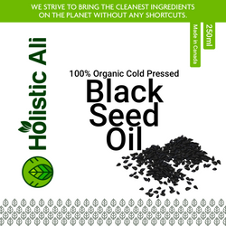 Organic Cold Pressed Black Seed Oil (Two Sizes) Sizes 250ml
