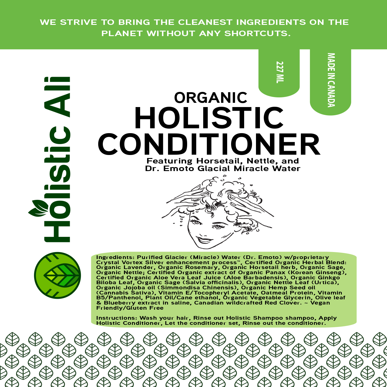 Organic Holistic Shampoo and Conditioner (1 Bottle shampoo, 1 Bottle Conditioner)
