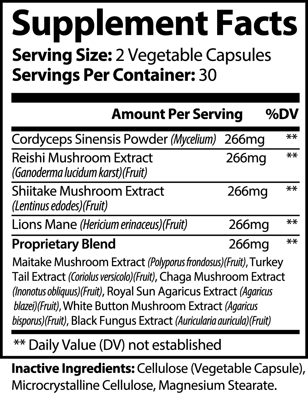 Holistic Mushroom Extract