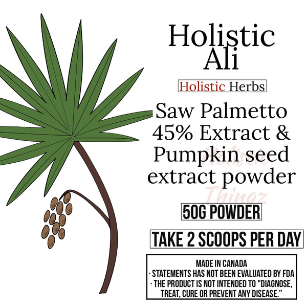 Saw Palmetto extract 45% extract & Pumpkin seed 50g
