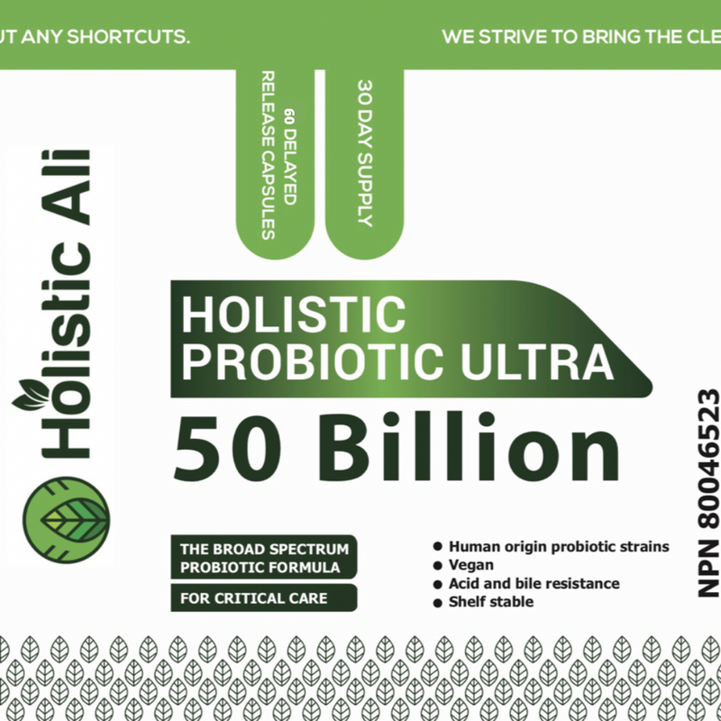 **NEW** Holistic Probiotic Ultra 50 Billion 60 Delayed Release Capsule